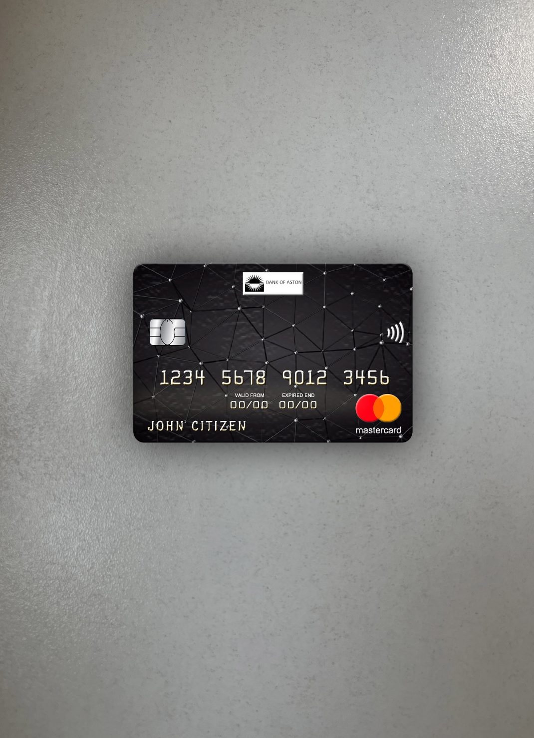 Download United Kingdom Bank of Aston mastercard photolook front Photoshop template